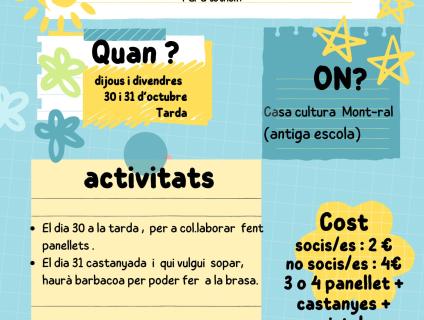 PANELLETS I CASTANYES PER A TOTHOM!
